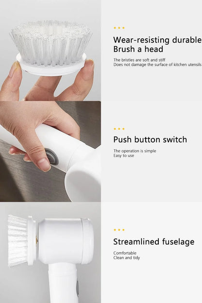 5 in 1 Handheld Multipurpose Cleaning Brush