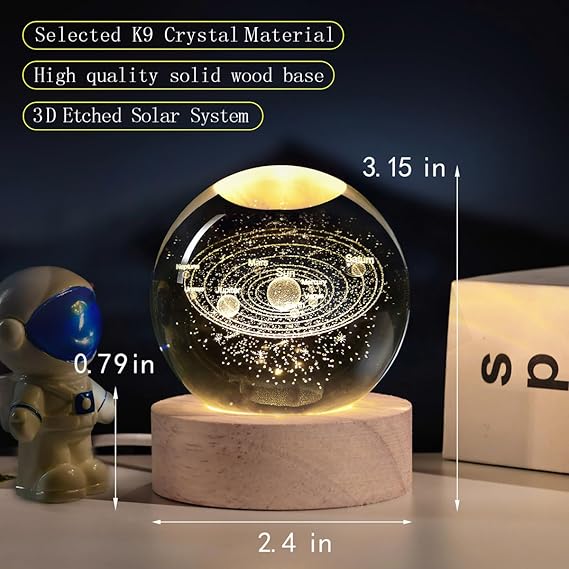 3D Crystal Lamp Ball(Assorted Design)