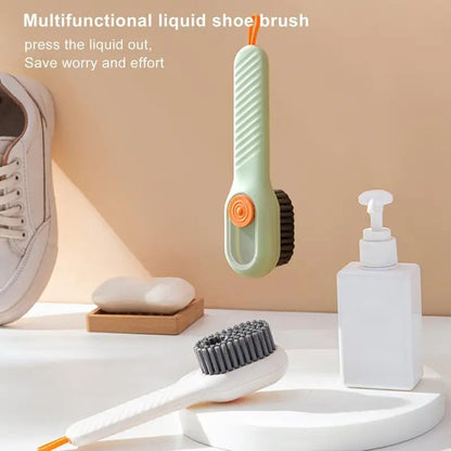 Dispensing Scrubber with Handle Shoe Brush- Pack Of 2